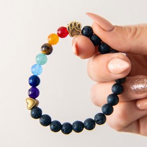 Rainbow Bridge – I Will Love You Forever Lava Bracelet: Feeds 7 Shelter Dogs In Loving Memory of Your Dog