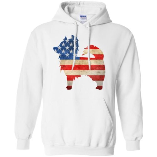 Vintage Papillon USA Pullover Hoodie White