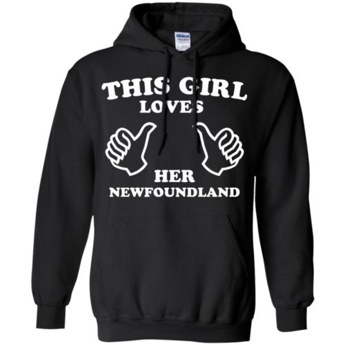 This Girl Loves Her Newfoundland Hoodie Black