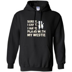 I Have Plans Westie Hoodie Black