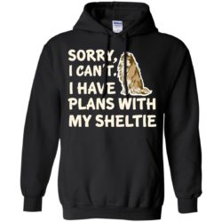 I Have Plans Sheltie Hoodie Black