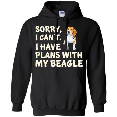 I Have Plans Beagle Hoodie Black