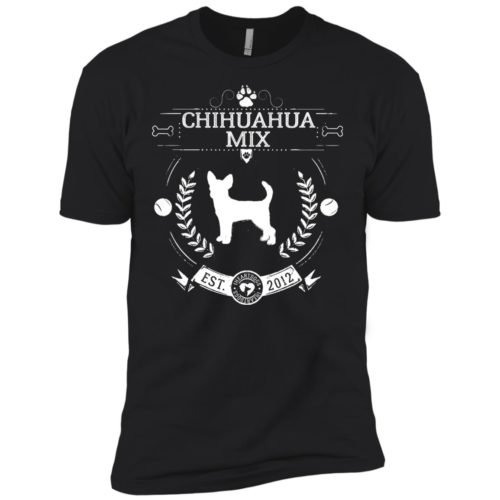 Varsity Chihuahua Mix Premium Tee Black