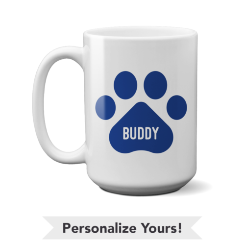 Blue Paw Personalized 15 oz. Mug- Special Deal $7.99