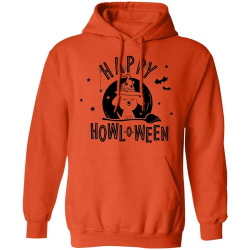 Happy Howl-O-Ween Hoodie Orange