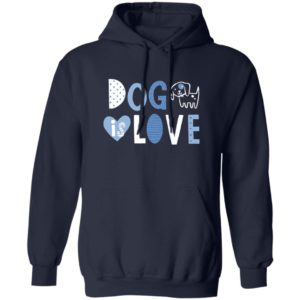 Dog Is Love Hoodie Heather Navy