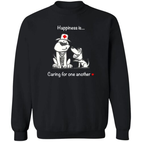 Happiness Is Caring For One Another Sweatshirt Black