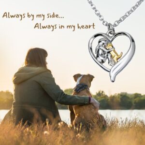 Always By My Side & Forever In My Heart Necklace-  Designed for Dog Lovers