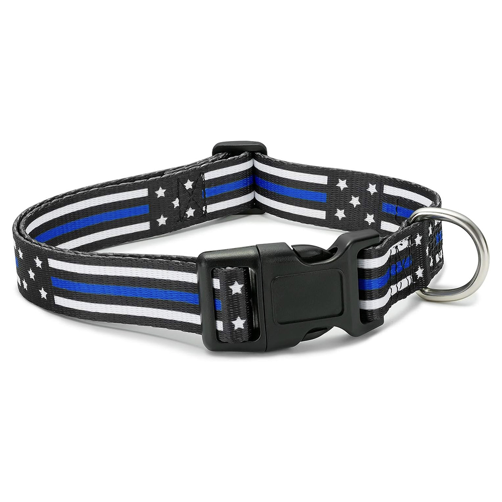 Thin Blue Line Dog Collar (Available in Med & Small ONLY)