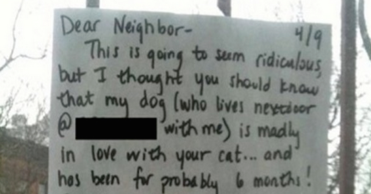 Heartbroken Dog Prompts Owner To Write A Note To The Neighbors