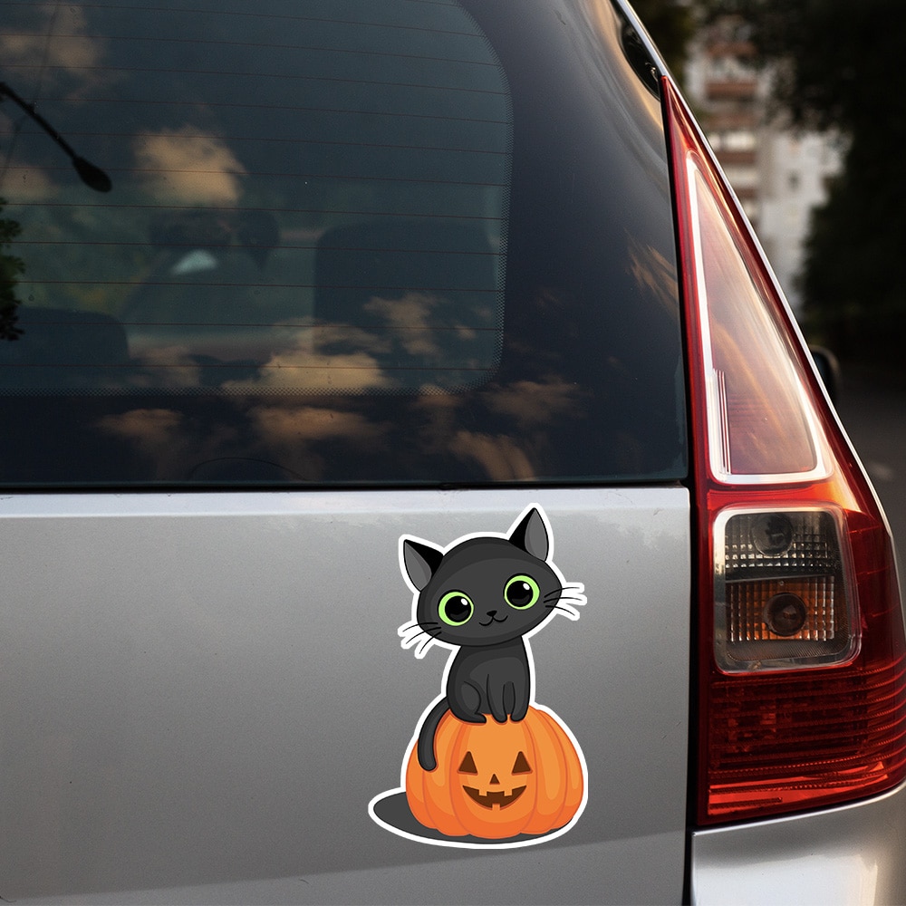 Cutest Halloween Kitty Car Magnet Ever! Great for Kitchen Fridge,  Home Decor