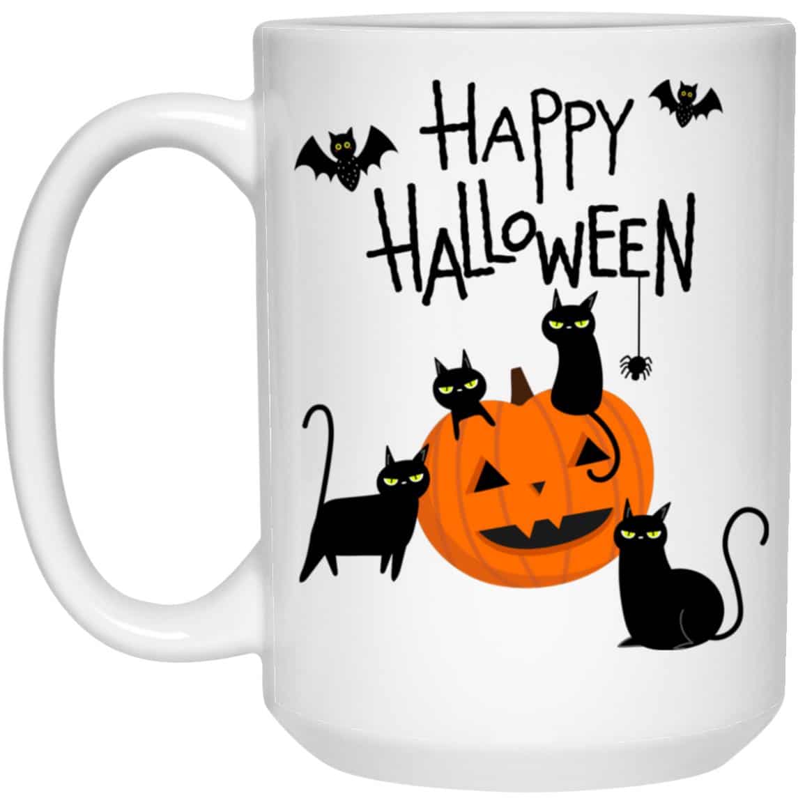 Happy Halloween Kitties 15oz Mug Super Deal $7.99