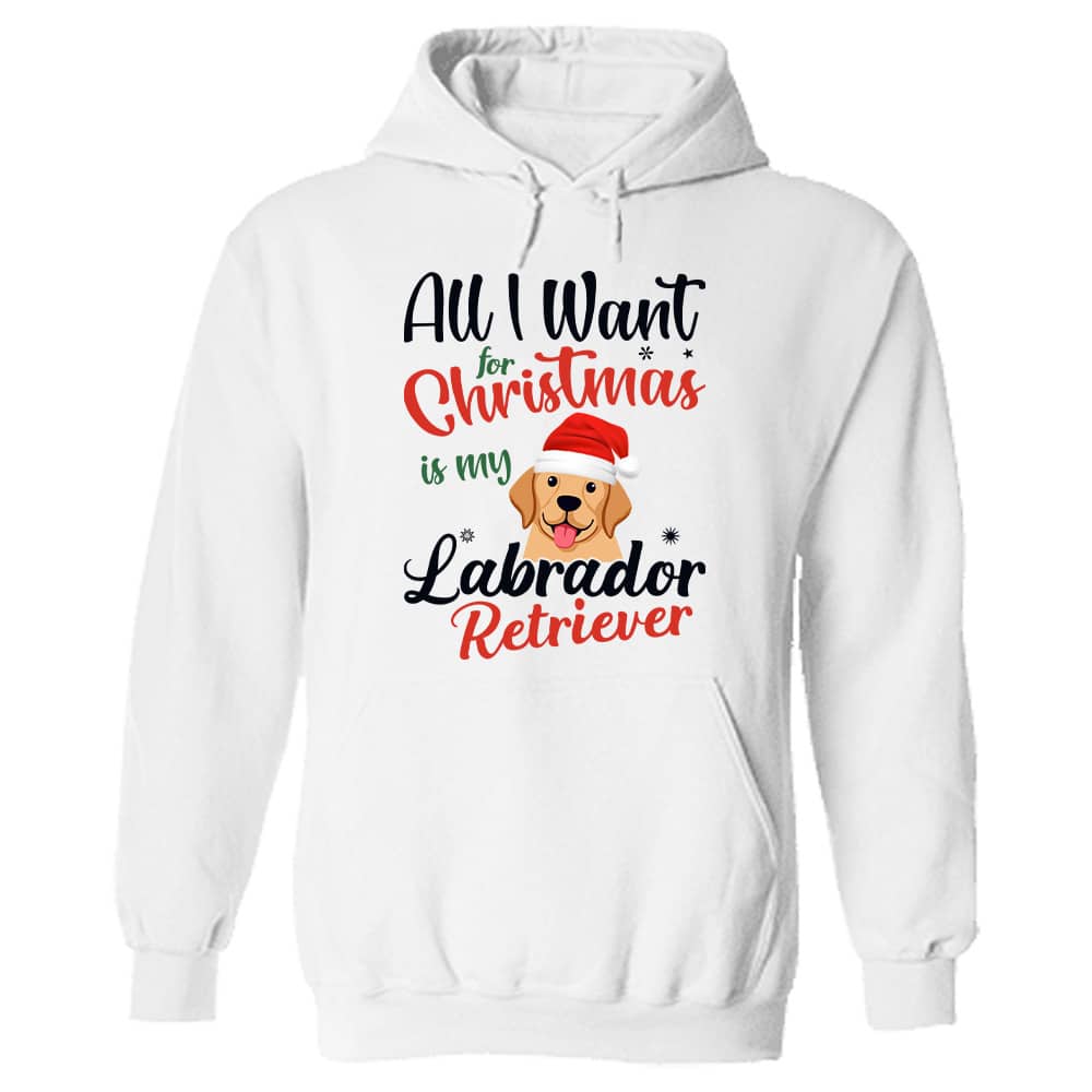 All I Want for Christmas Is My Labrador Retriever Hoodie White