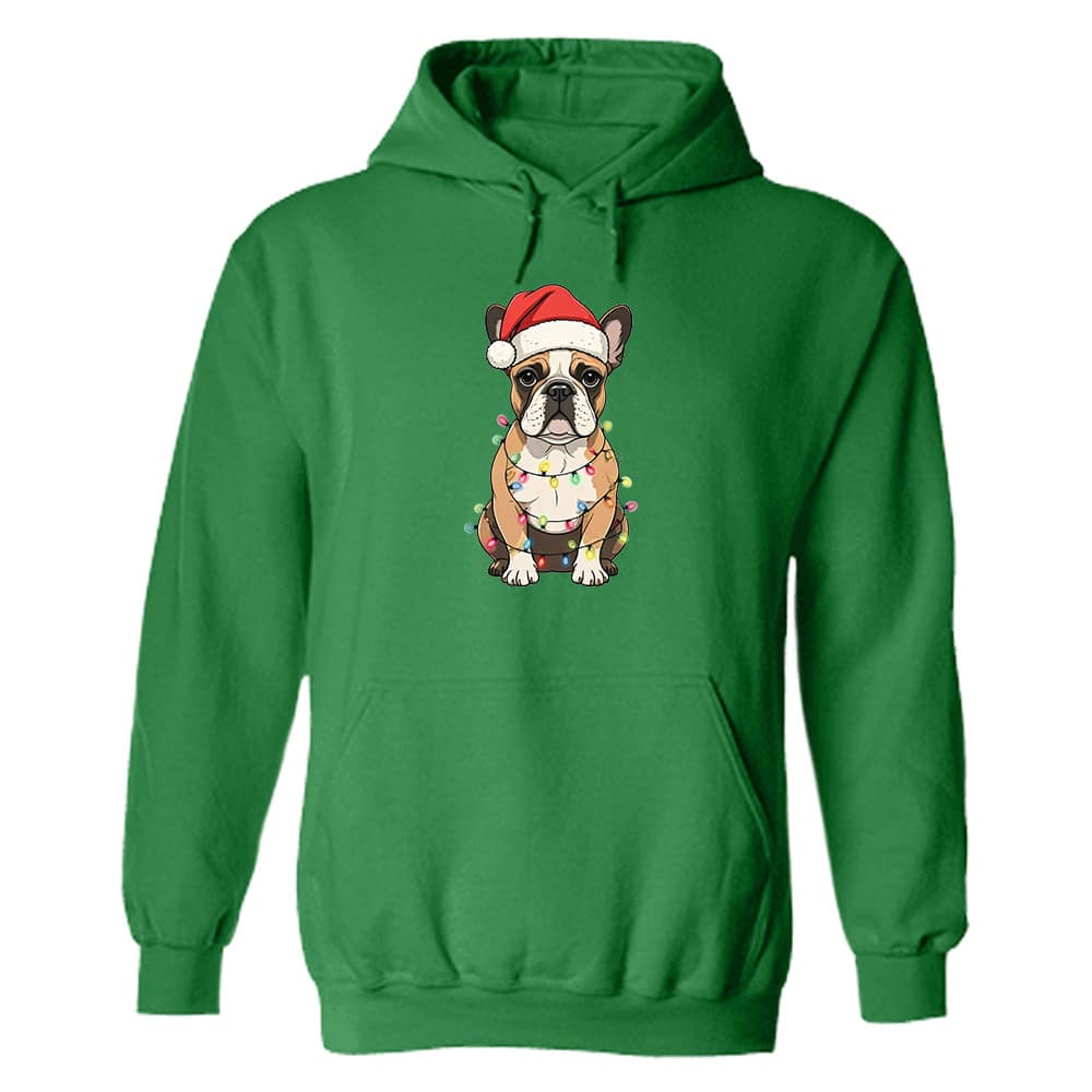 Santa Bully Dog Hoodie Green