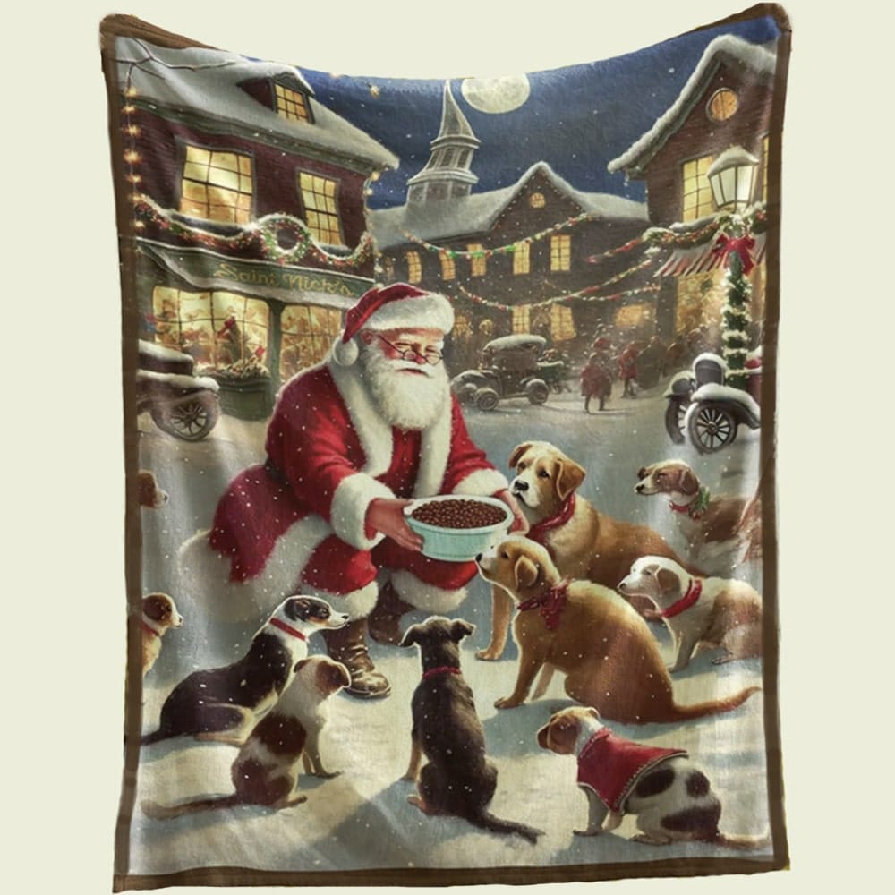 Limited Edition A Dog’s Christmas Wish Dog Blanket 30" x 40" - Helps Feed Shelter Dogs in Need