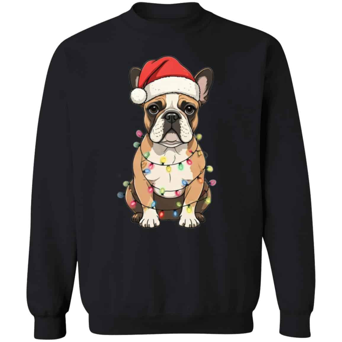 Santa Bully Dog Sweatshirt Black